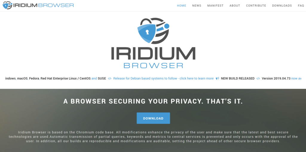 웹브라우저 추천 Iridium