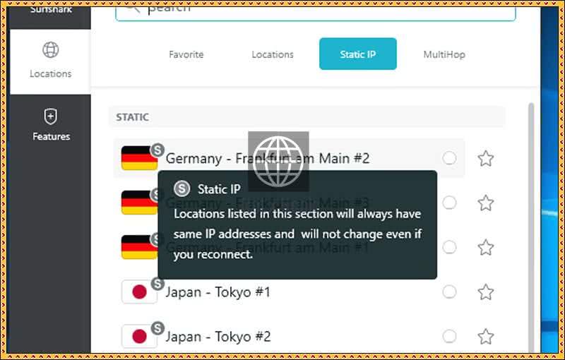 surfshark static IP