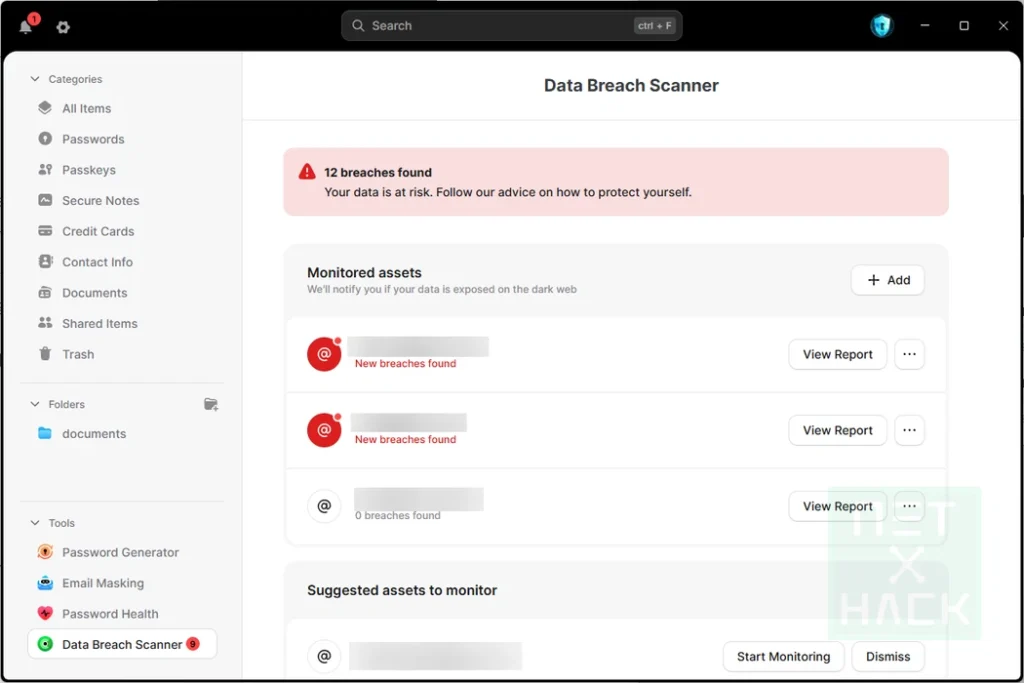 NordPass データ漏洩スキャナー - ダークウェブにログイン情報が流出していないかチェック