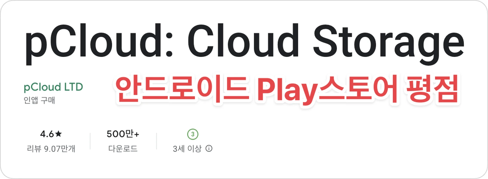 pCloud 2026년 후기와 평점