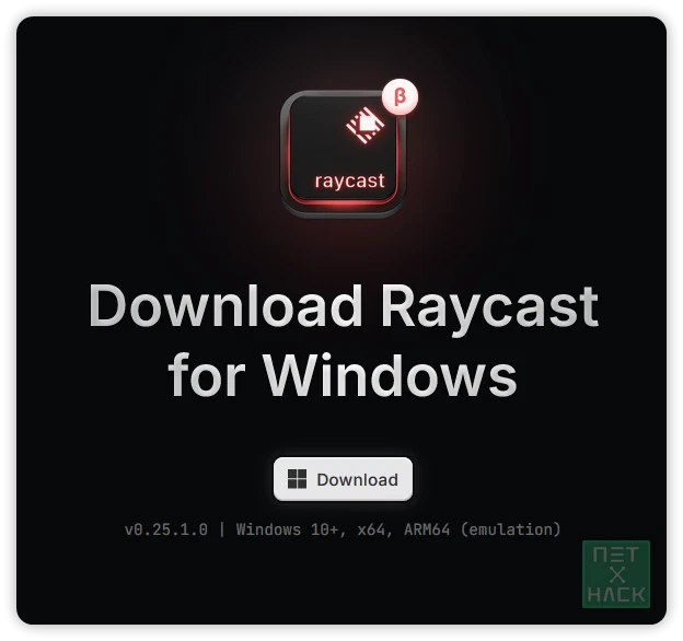 raycast 윈도우 다운로드 방법 레이캐스트 for windows