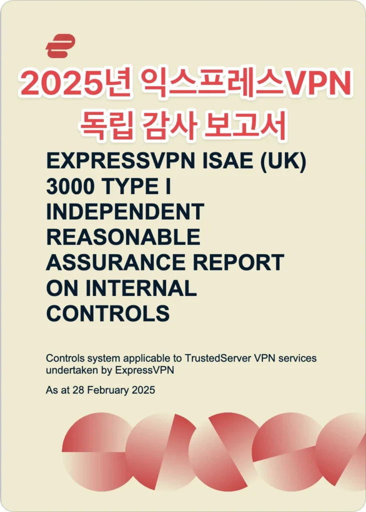 익스프레스VPN 노로그 감사 보고서, ExpressVPN Audit 2025