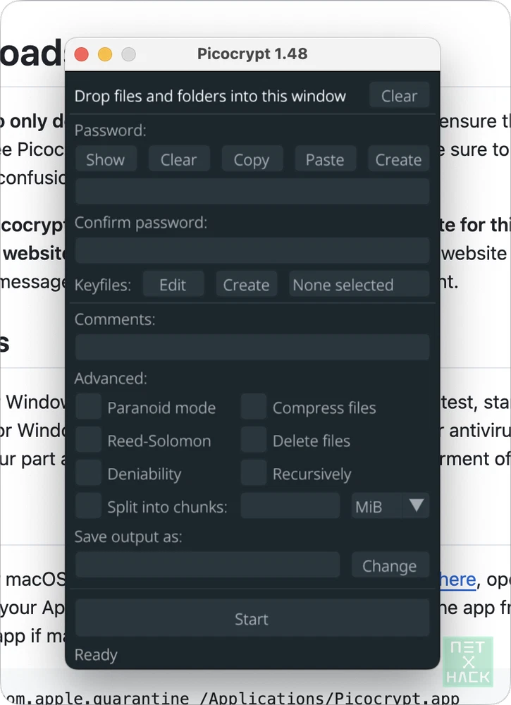 PicoCrypt 사용법