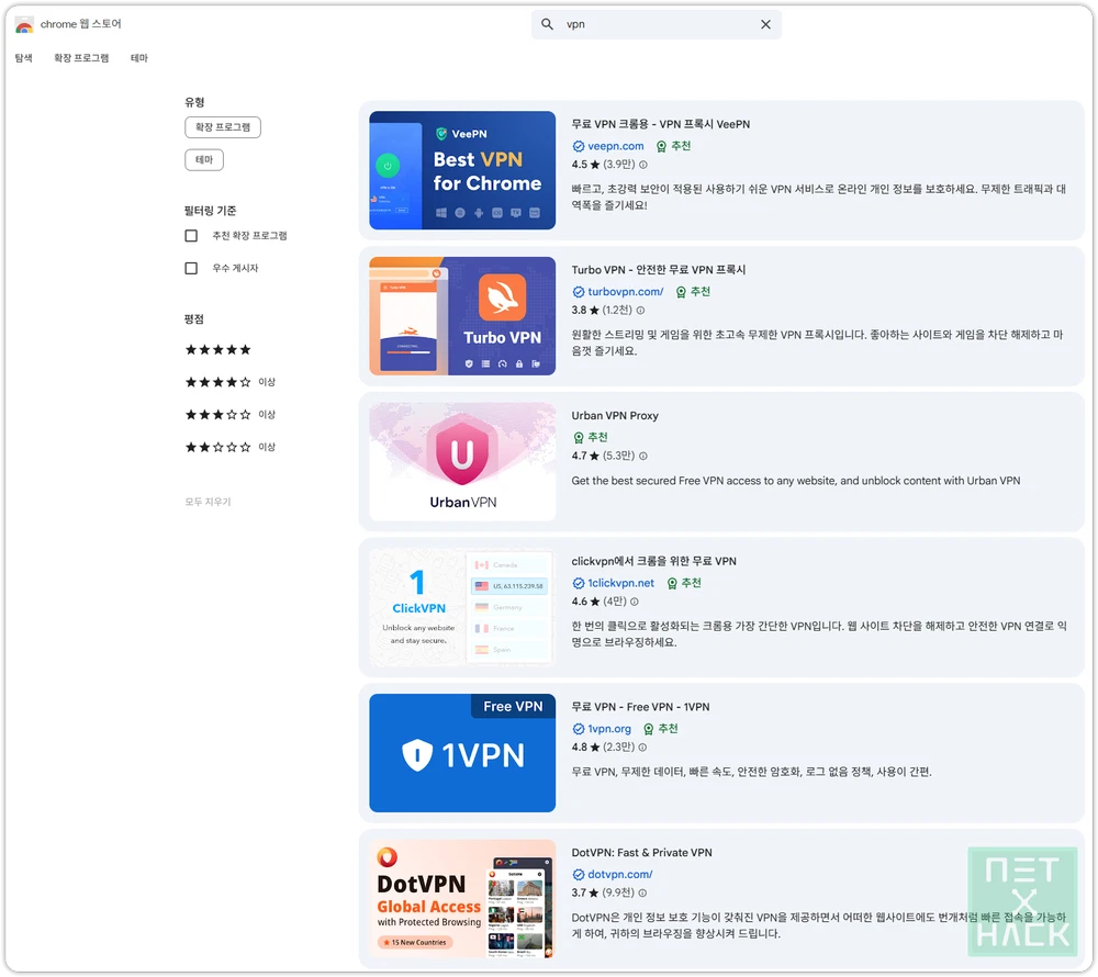 크롬 무료 VPN 순위: 개인정보 이슈, 안전한 확장프로그램