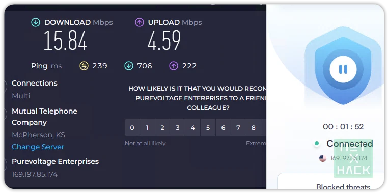 Urban VPN 미국 속도