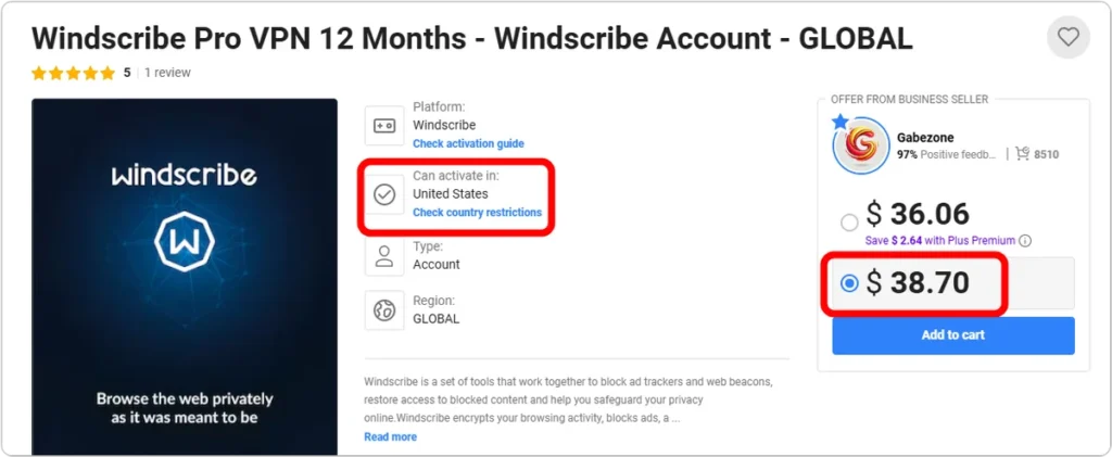 Windscribe 할인 사이트