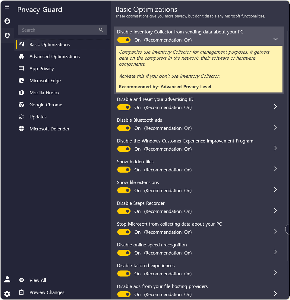 CyberGhost Privacy guard