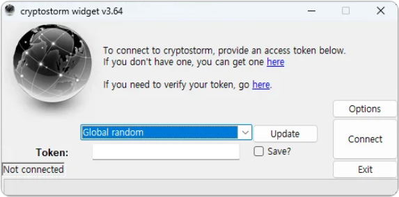 cryptostorm アプリ使用法