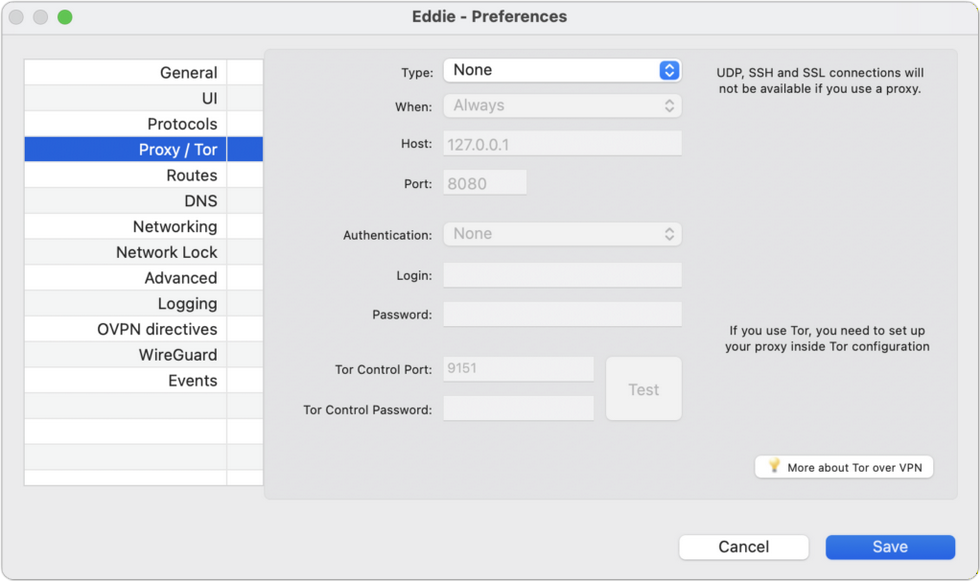 AirVPN アプリ設定方法
