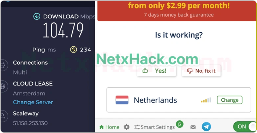 Browsec オランダ サーバー速度
