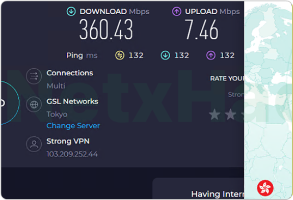 BitdefenderVPN Speedtest (hongkong)