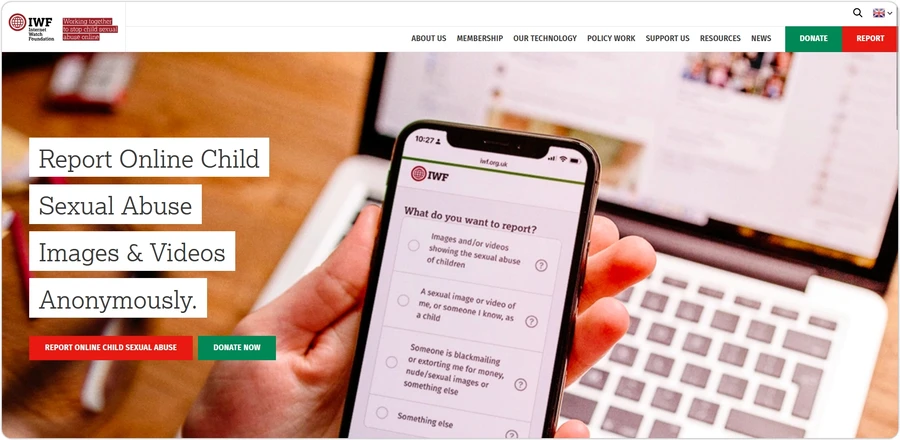 IWF(Internet Watch Foundation) 아동 성착취물 아청물 보호 비영리 단체